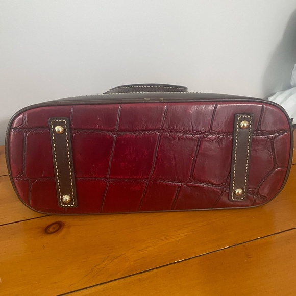 Burgundy Croc Dooney & Bourke Purse - Picture 3 of 4
